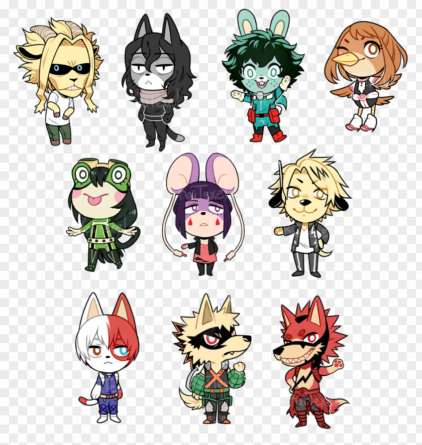 Shouto Todoroki Katsuki Bakugou My Hero Academia Animal Crossing All Might PNG