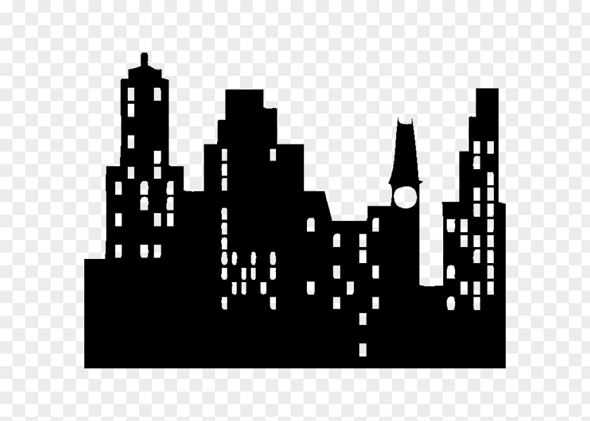 Silhouette New York City Sticker Skyline Clip Art PNG