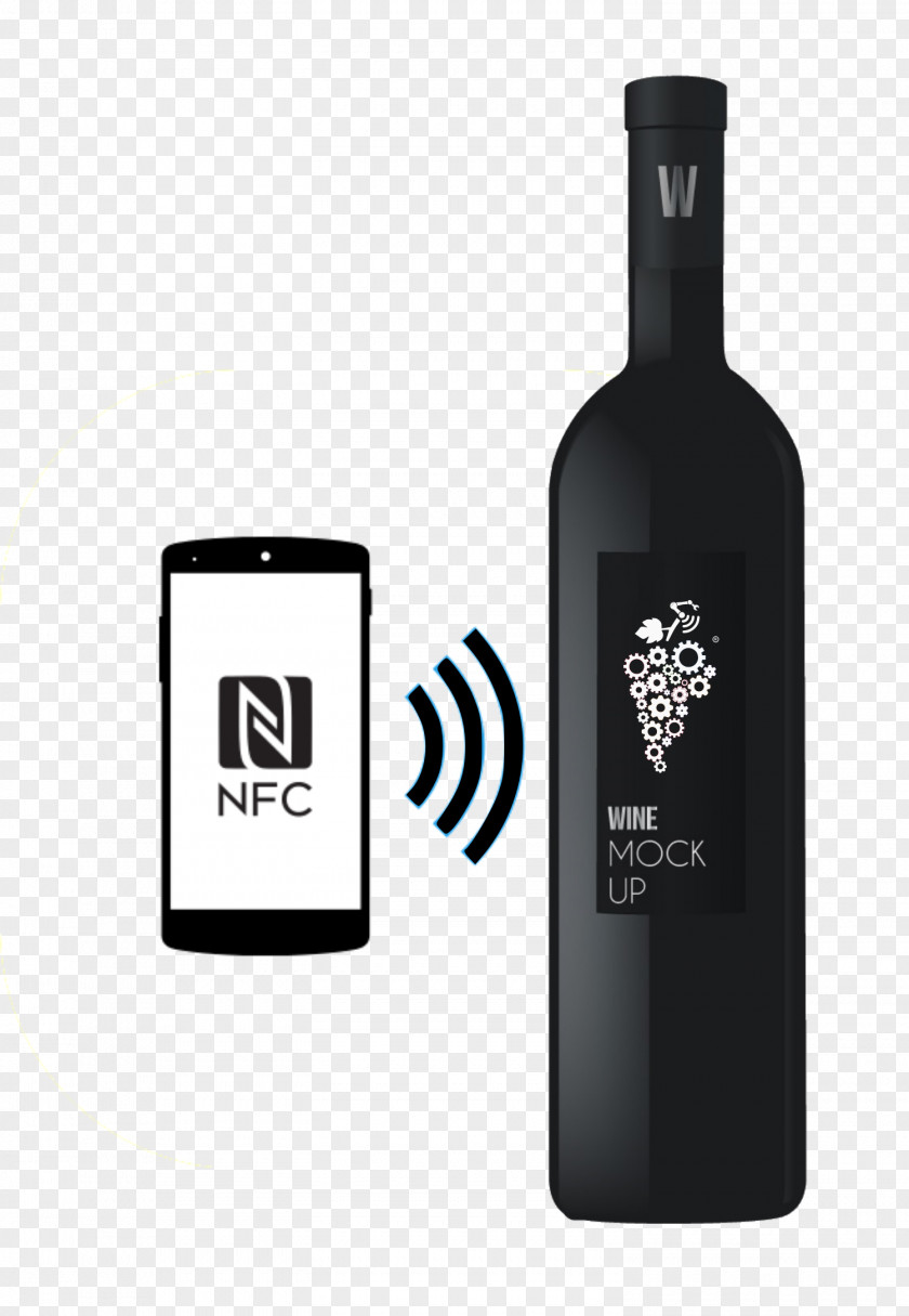 Wine Near-field Communication Radio-frequency Identification Mobile Payment Smartphone PNG