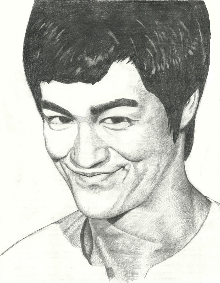 Bruce Lee Smiley Drawing Facial Expression Face PNG