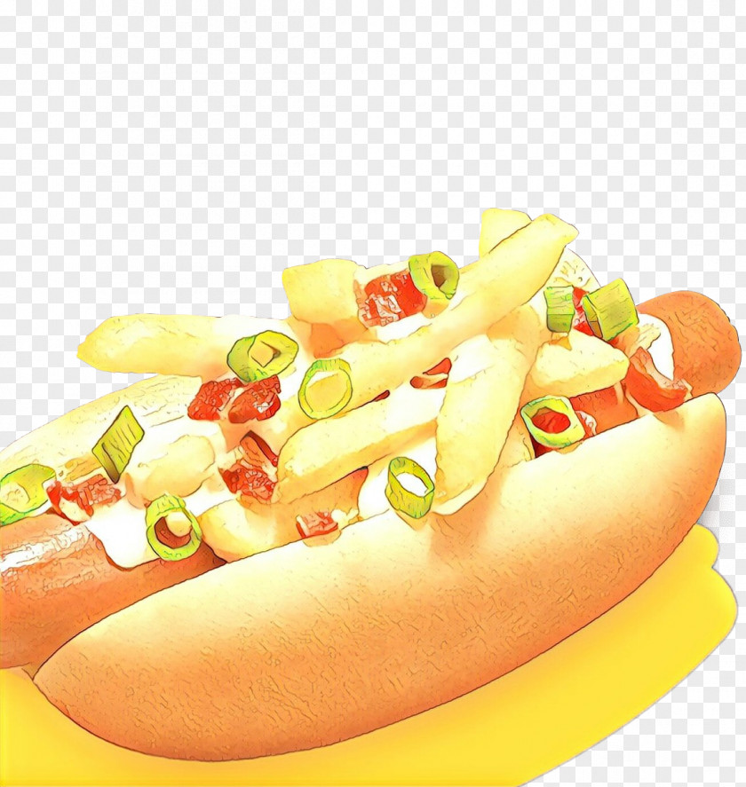 Chili Dog Chicagostyle Hot Junk Food Cartoon PNG