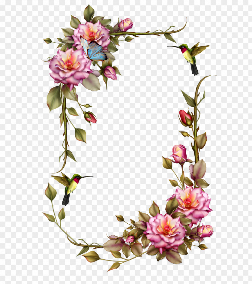 Rose Frame Borders And Frames Picture Flower Wreath Clip Art PNG