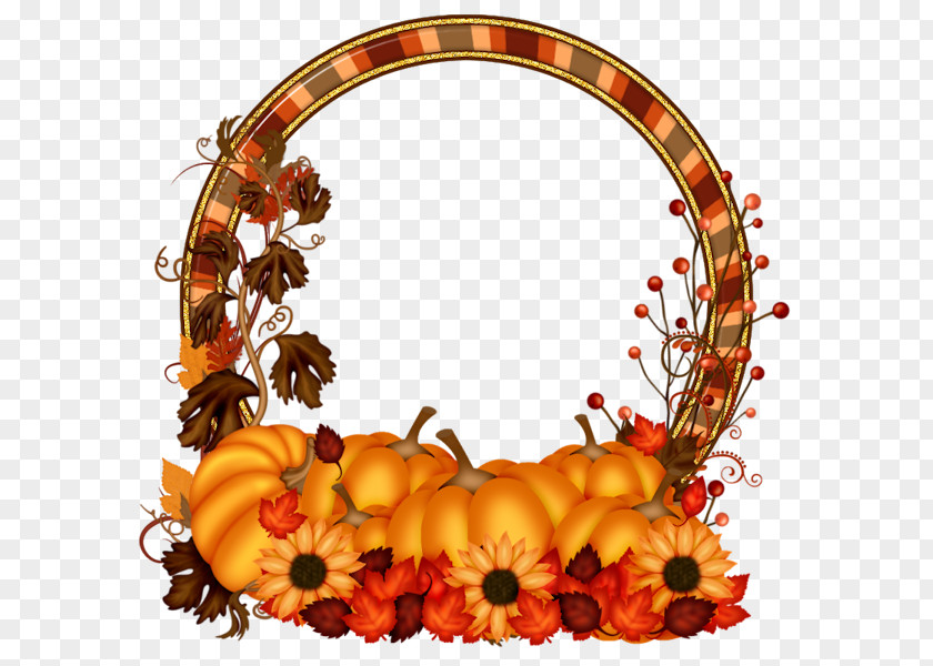 Thanksgiving Floral Design Picture Frames Flower Art PNG