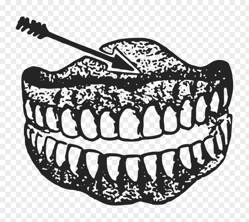 Tooth Clipart Drawing Clip Art Black And White Human Vector Graphics PNG
