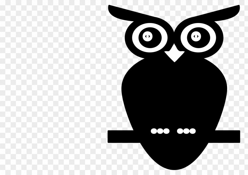 Owls Black-and-white Owl Clip Art PNG