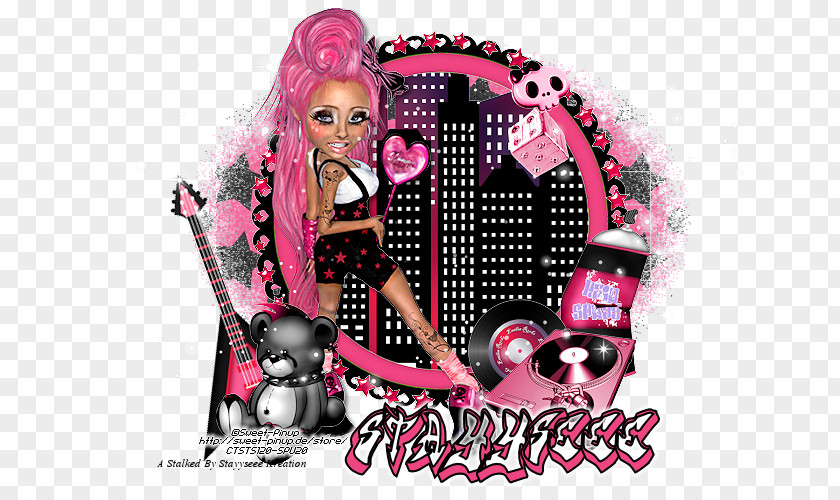 Rock Event Graphic Design Barbie Doll Album Cover PNG