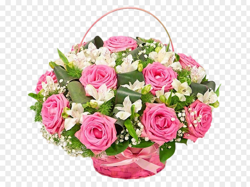 Rose Flower Bouquet Basket Floristry PNG