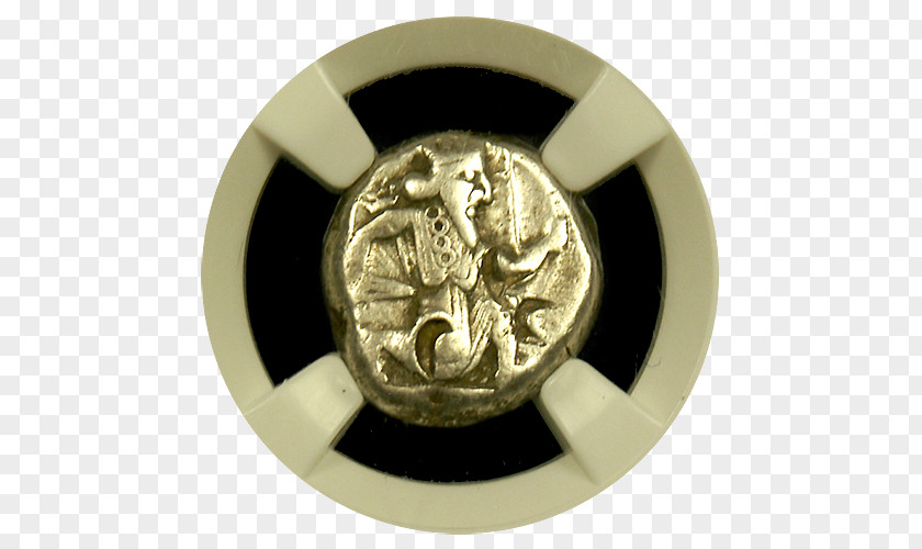 Silver Electrum Achaemenid Empire Cyzicus Coin PNG