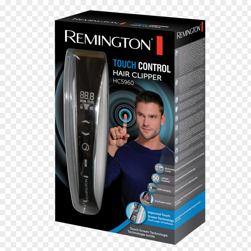 Beard Hair Clipper Remington HC5960 Touch Control Products Hc 5950 PNG