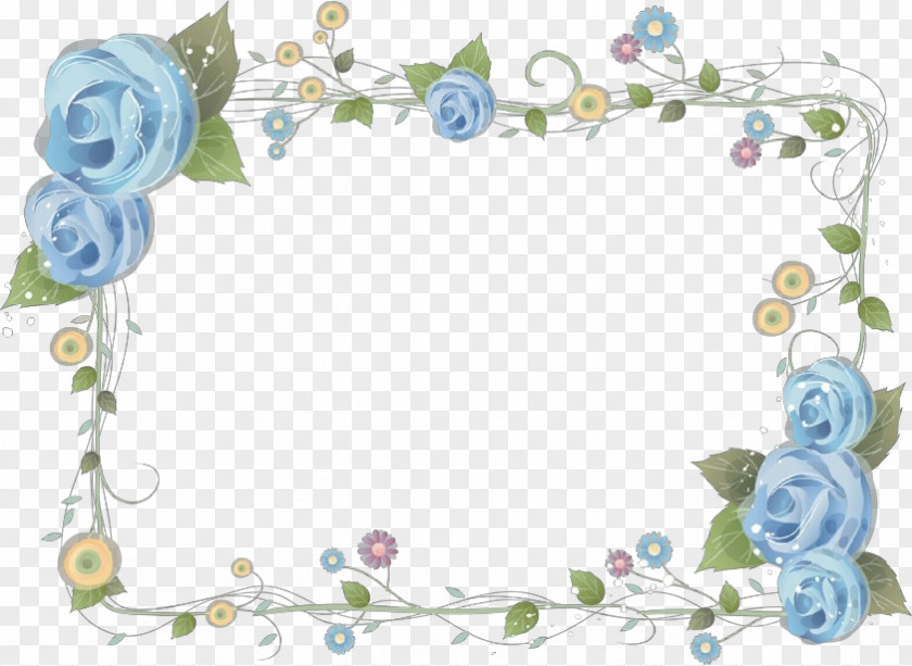 Flower Rose Picture Frame PNG