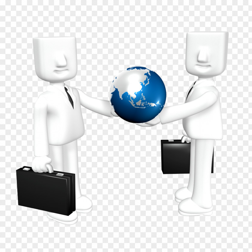 Holding The Earth Business People Download 3D Computer Graphics PNG