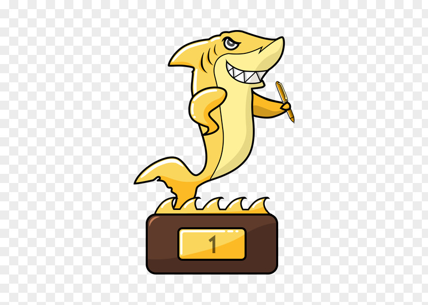 Shark Mascot Logo WRITER SHARK United States Cartoon Clip Art PNG