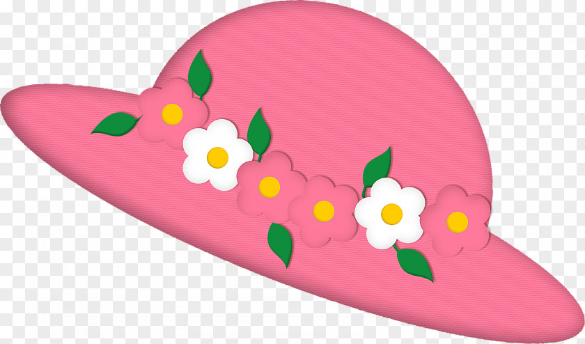 28day Clip Art Hat Pink M Flower PNG