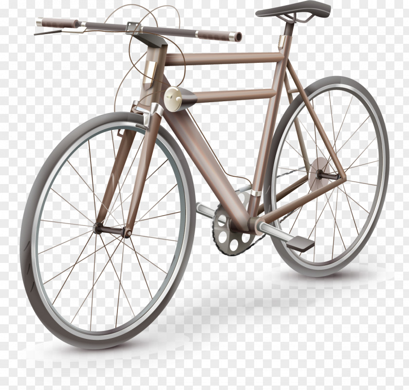 Bicycle Poster Vector Elements Wheel Handlebar Road Hybrid PNG