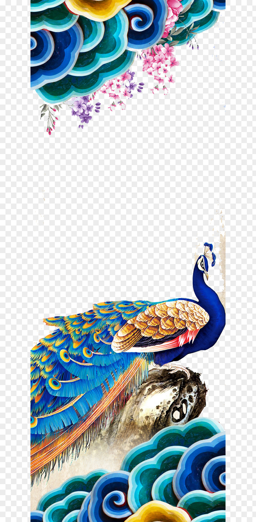 Clouds Peacock Pattern Peafowl Pantone: Colors Bird Tail PNG