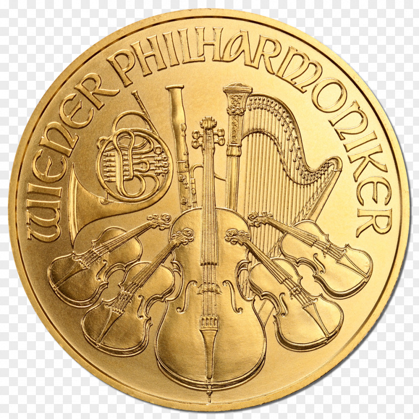 Coin Austrian Silver Vienna Philharmonic Bullion Gold As An Investment PNG