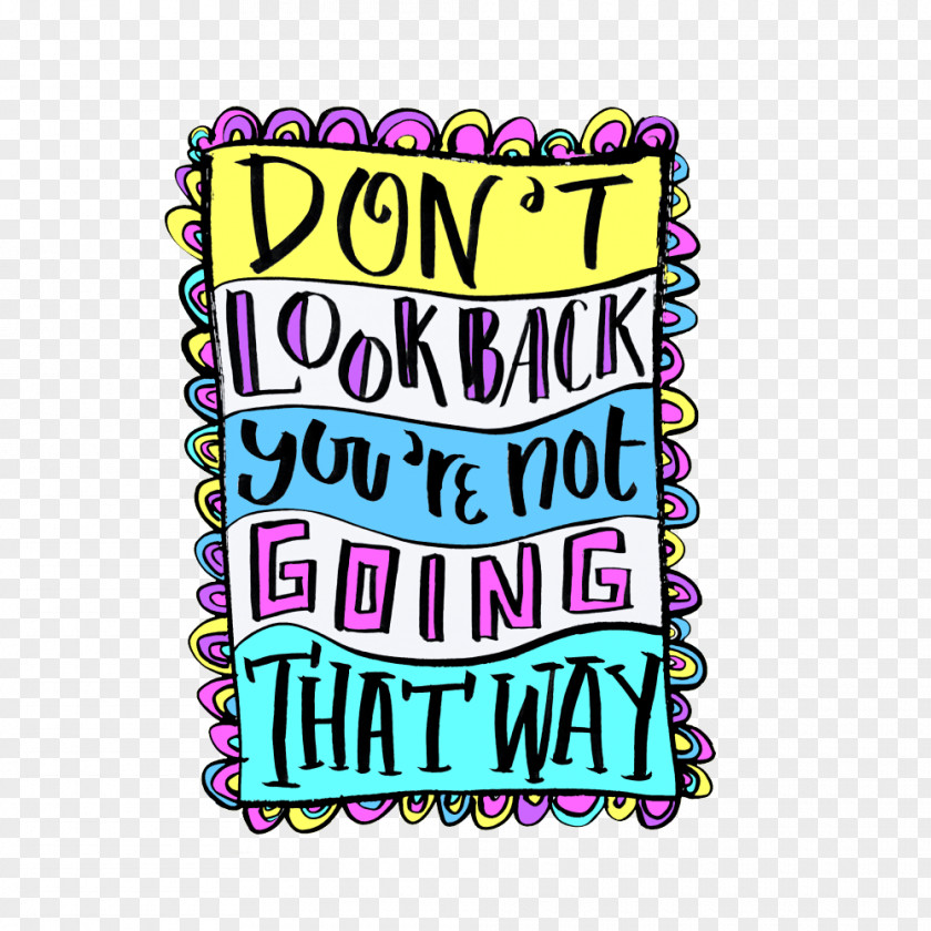 Don't Look Back In Anger Lettering One Of These Nights Clip Art PNG