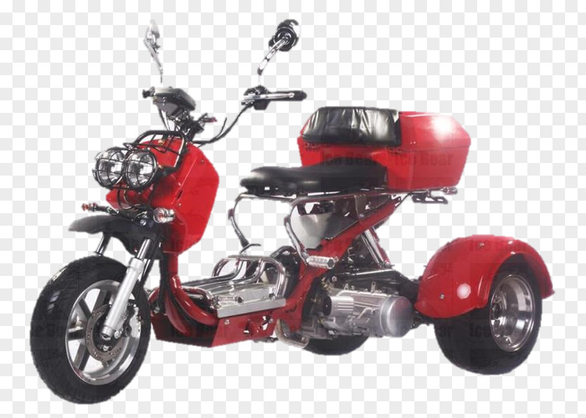 Gas Motor Scooters Motorized Tricycle Scooter Motorcycle Moped Disc Brake PNG