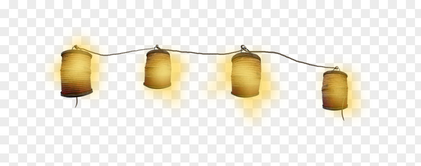 Lantern Lighting Candle Earring PNG