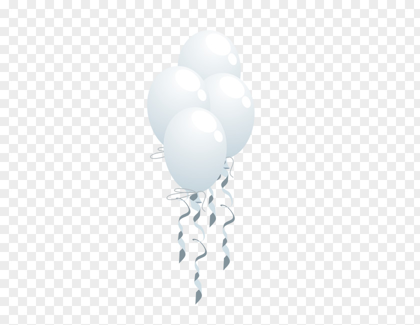 White Balloons Sky Pattern PNG