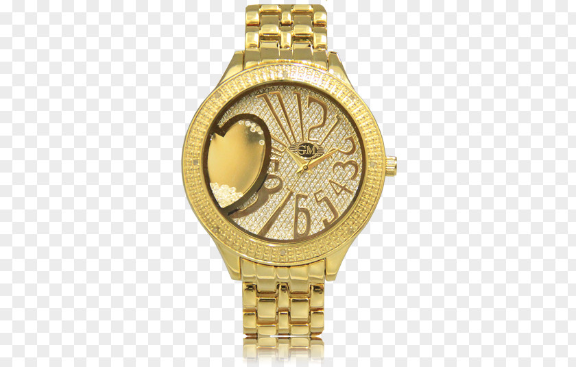 Floating Stones Watch Jewellery Gold Victorinox PNG