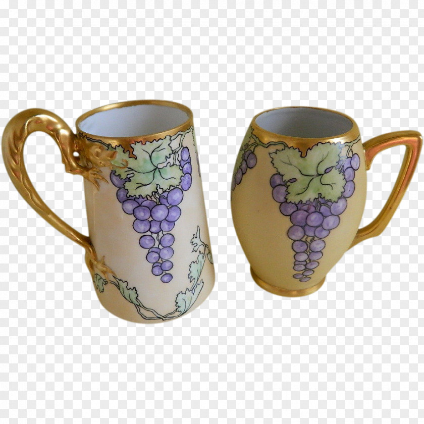 Mug Coffee Cup Porcelain Pottery Antique PNG
