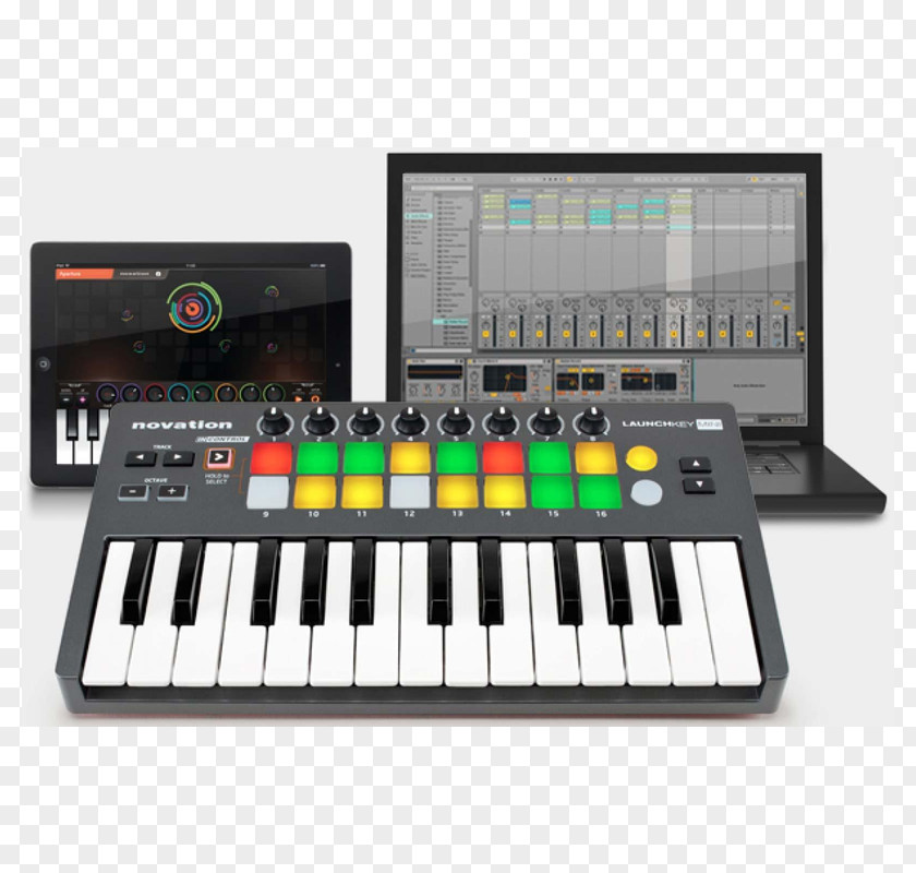 Musical Keyboard MIDI Akai Professional MPK Mini MKII Novation Digital Music Systems PNG keyboard Systems, musical instruments clipart PNG