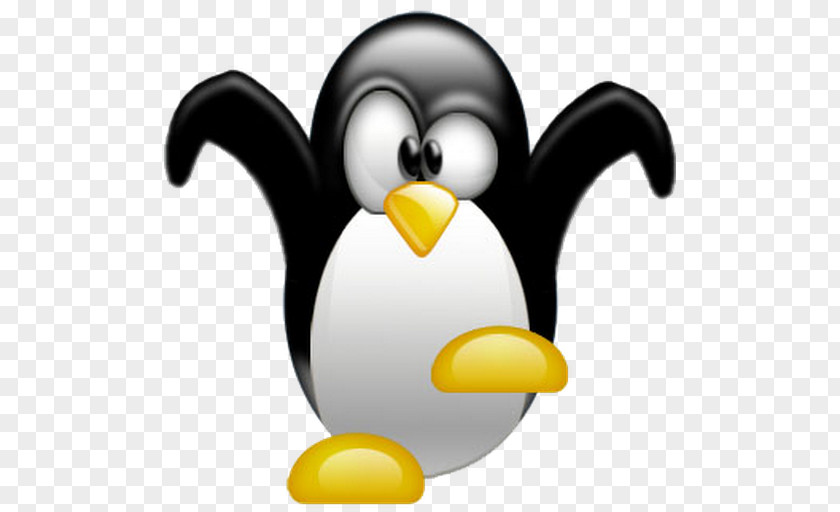 Penguin Tuxedo Desktop Wallpaper Linux PNG