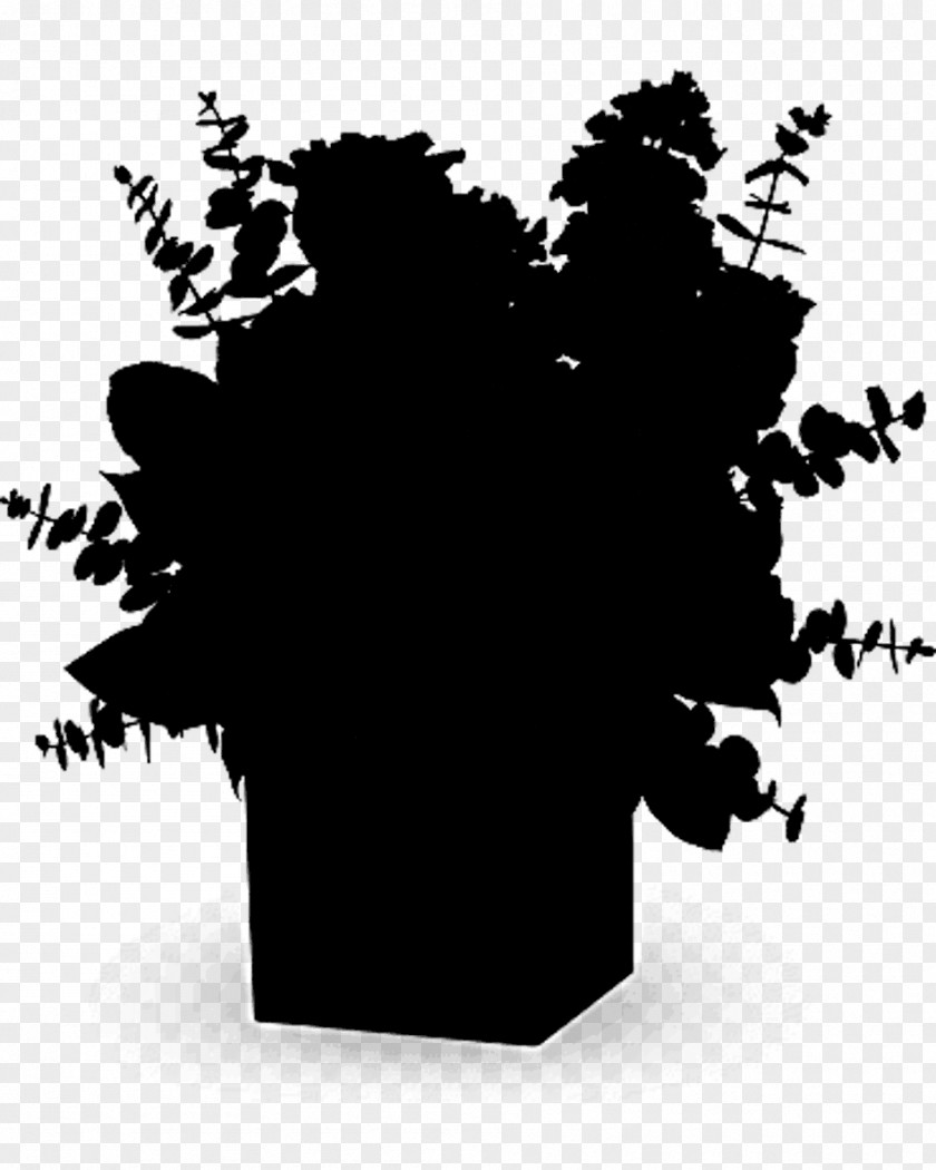 Silhouette Tree Font PNG