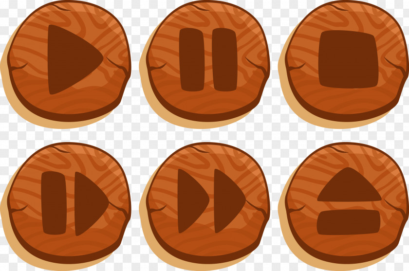 Vector Wooden Buttons Button Icon PNG