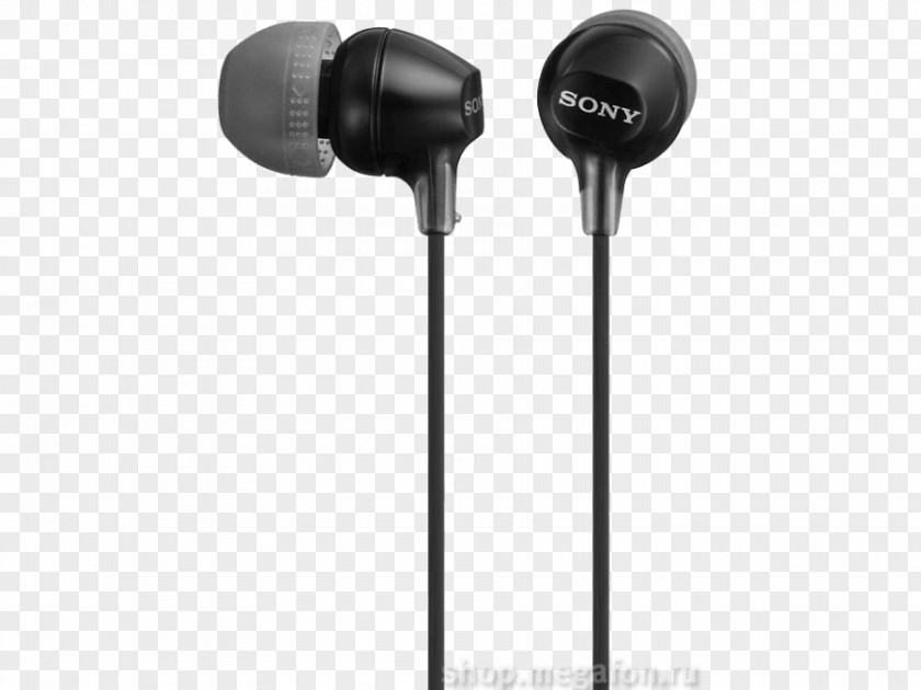 Headphones Sony EX15LP/15AP AS210 Audio Stereophonic Sound PNG