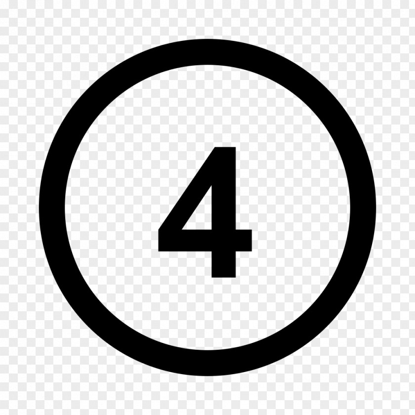 Number 4 Information No Symbol PNG