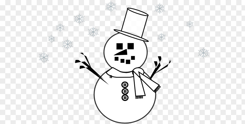 Snowman Outline Clip Art Image Openclipart Graphics PNG