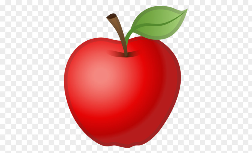 Emoji Apple Color Fruit PNG