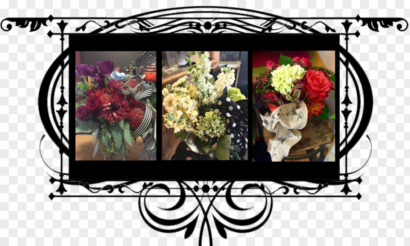 Flower Floral Design Cut Flowers Picture Frames Font PNG