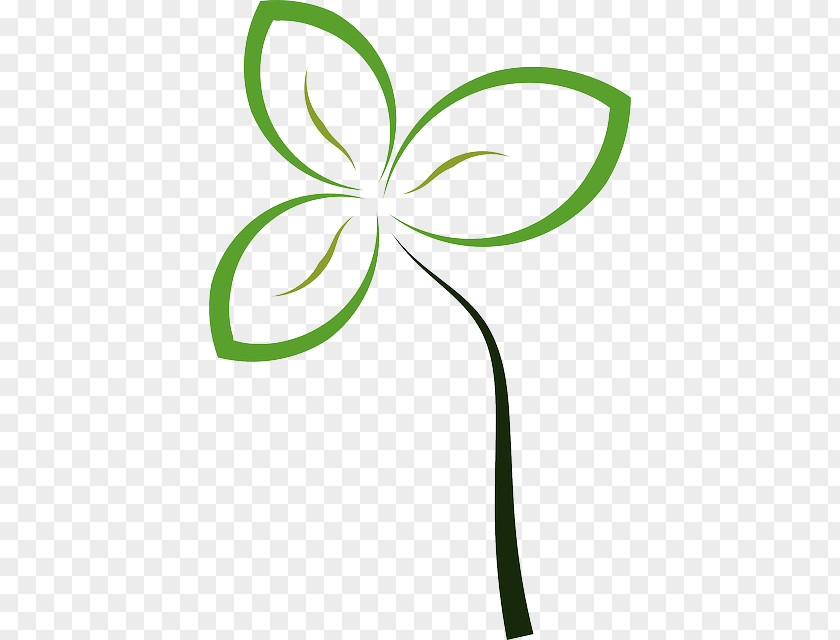 Flowers Green Leaves Clip Art Sprouting Openclipart Vector Graphics Illustration PNG