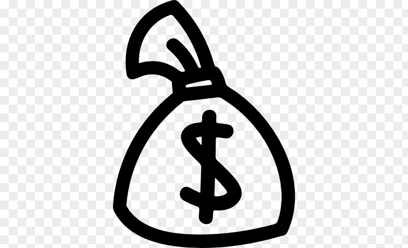 Hand Drawn Robot Money Bag Commerce Debt PNG