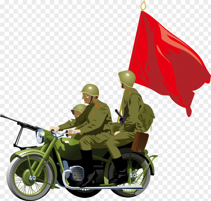 Military Motorcycle Soldier Royalty-free Army Illustration PNG