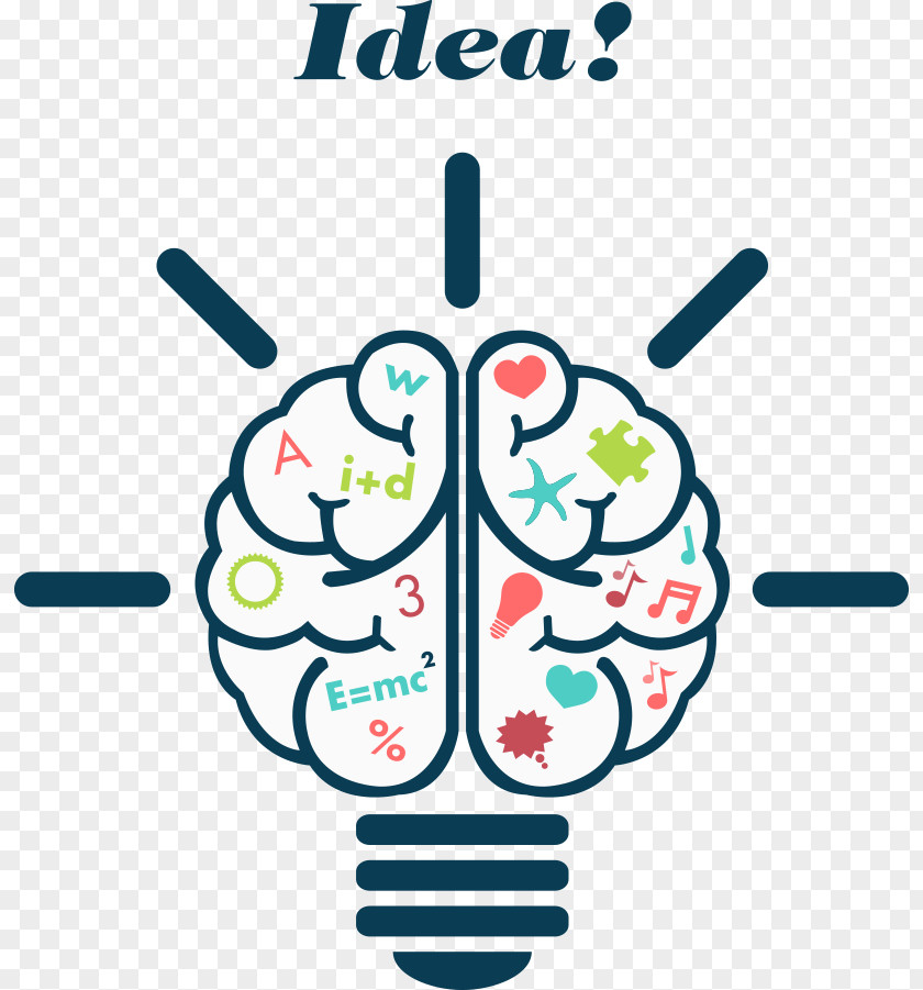 Vector Brain Light Bulb Human Euclidean Illustration PNG