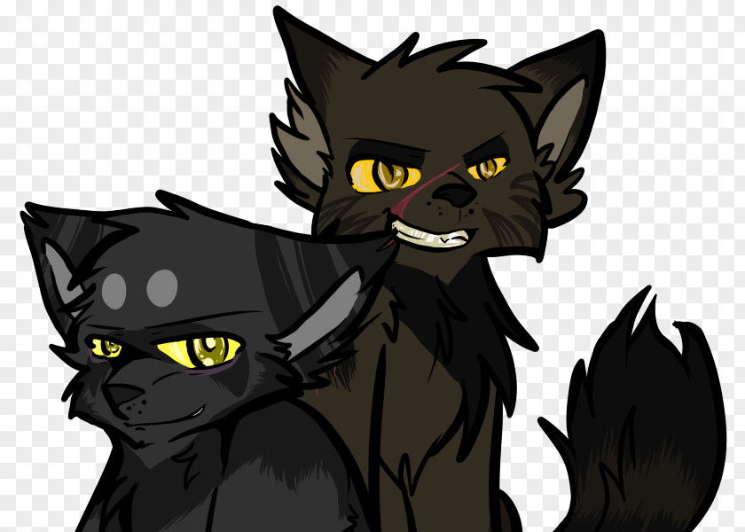 Cat Warriors Darkstripe Tigerstar Drawing PNG