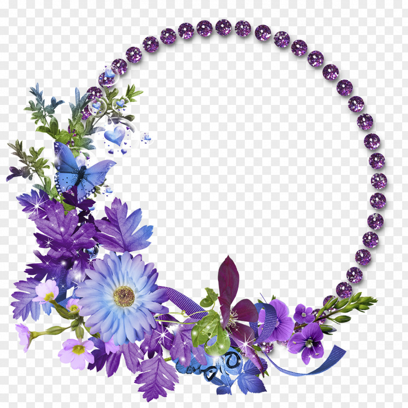 Floral Round Frame Transparent Image Picture Flower Clip Art PNG