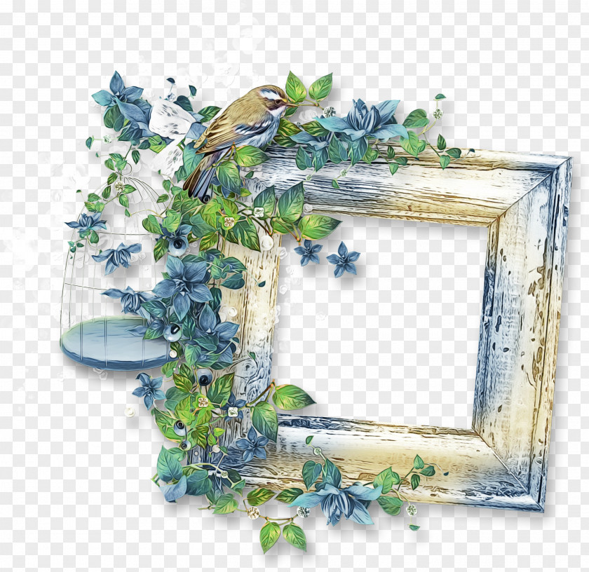 Ivy Family Morning Glory Background Flower Frame PNG