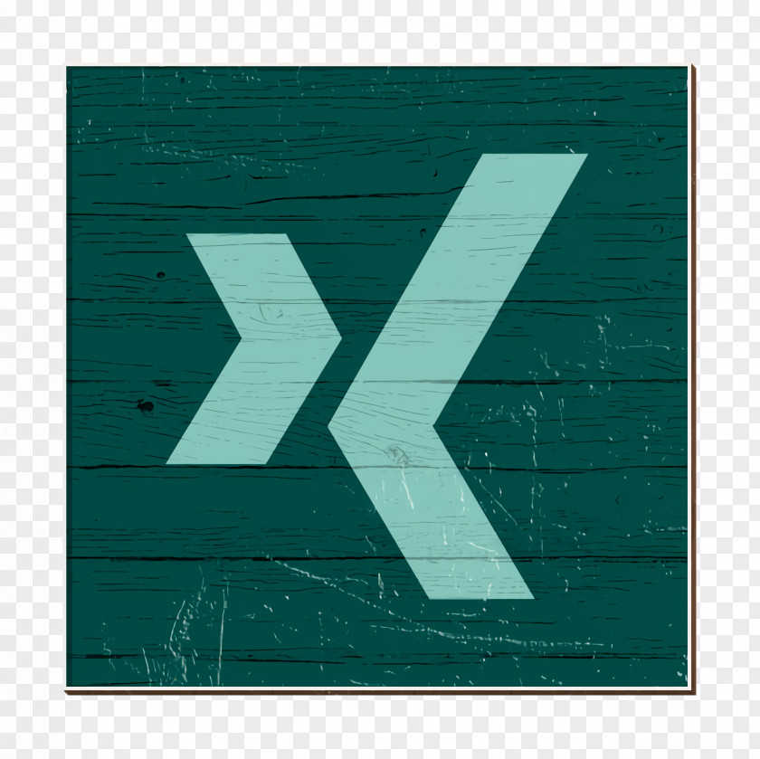 Rectangle Teal Social Networks Logos Icon Xing PNG