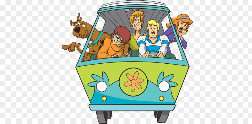 Scooby Doo Gang In Van PNG Van, clipart PNG