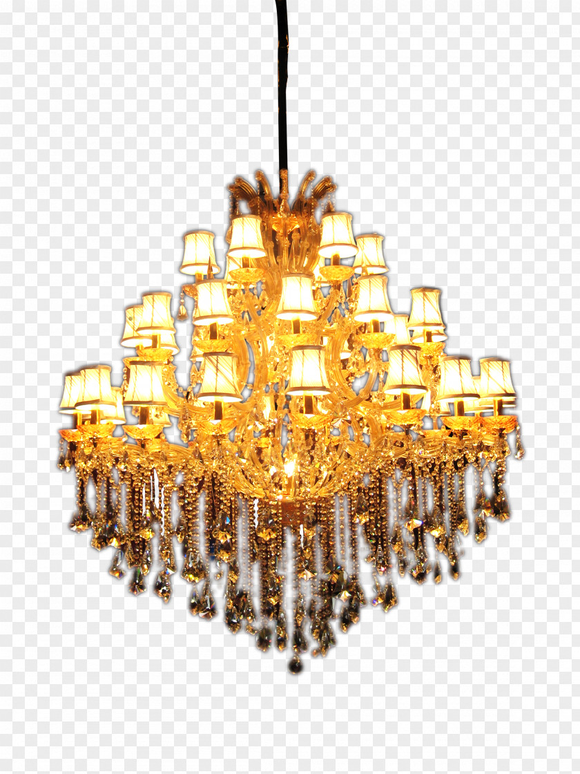 Luxury Crystal Lamp Lighting Decoration Light Chandelier PNG
