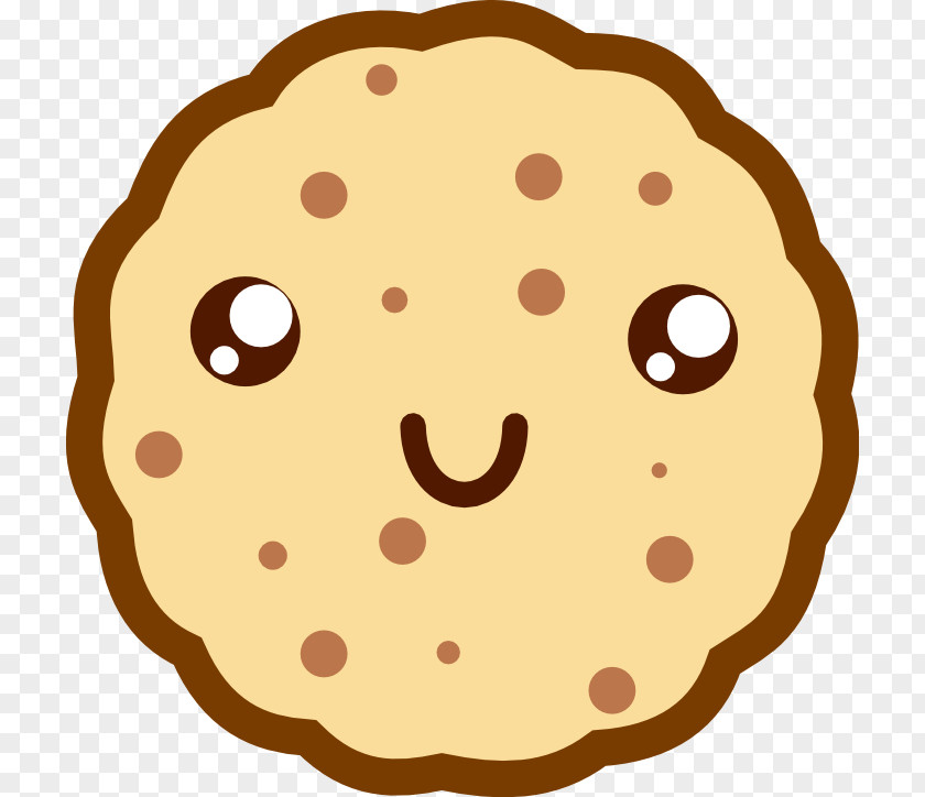 Kawaii Cliparts Chocolate Chip Cookie Cake Clip Art PNG