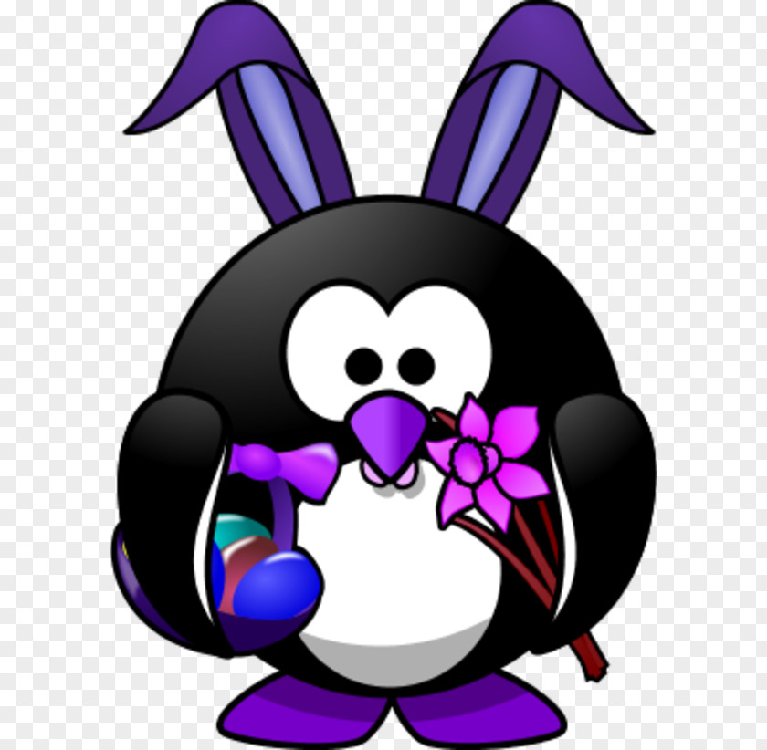 Bunny Ears Clipart Easter Little Penguin Clip Art PNG