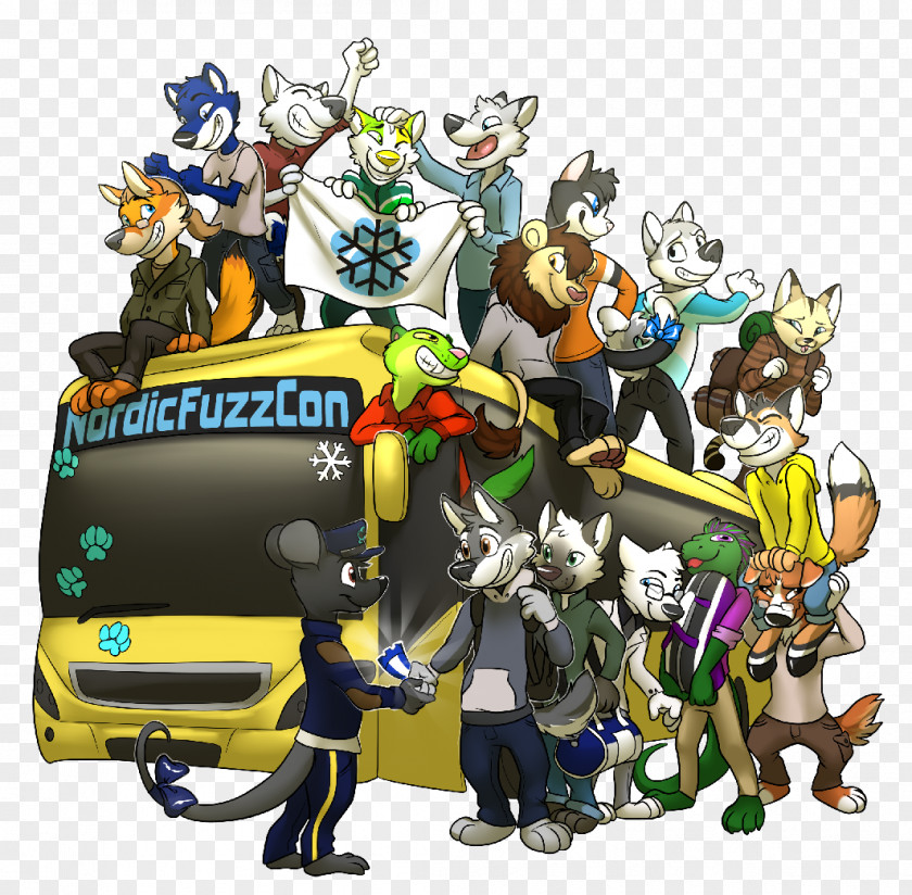 Cartoon Alternate Route NordicFuzzCon Fursuit Infra City Furry Convention 0 PNG