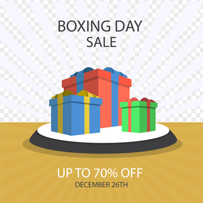 Gift Vector Sunshine Background Boxing Day Light Radiation PNG