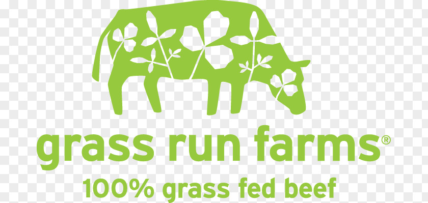 Grass Run Farms Logo Brand Organic Beef Meat PNG
